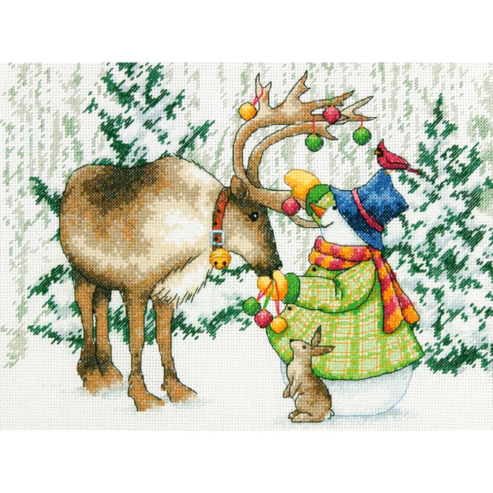 Ornamental Reindeer Counted Cross Stitch Kit
